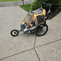 Stroller, Push Or Pull With Bike