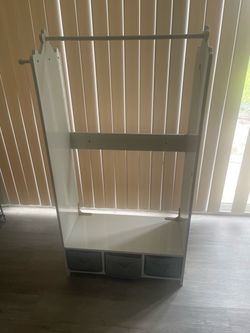 Children’s  furniture. Clothes  hanger closet