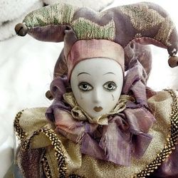 Porcelain Vintage Madi Gras Clowns