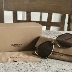 Burberry -  Oliver - BE 3125 101773 - Men's Sunglasses - Gold/Dark Brown - 59mm