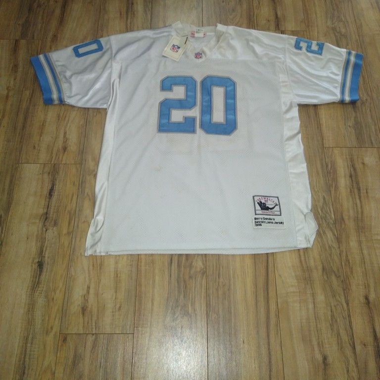 Vintage Mitchell & Ness Throwbacks Detroit Lions Barry Sanders