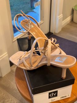 Ivory Patent Sandals