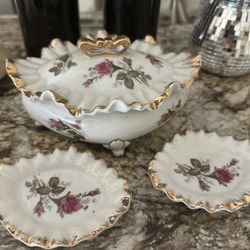 Vintage Jewelry Holder / Trinket Tray Set