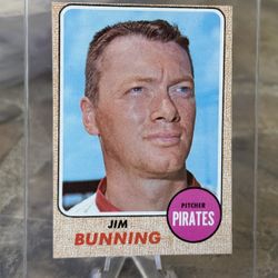 1968 Topps Jim Bunning #215 Baseball Card