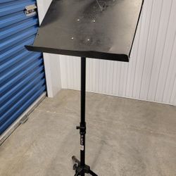 On-Stage SM7211B Professional Grade Folding Orchestral Sheet Music Stand, Black