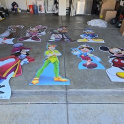 Disney Characters Cut Outs,  All Of Them For That Price