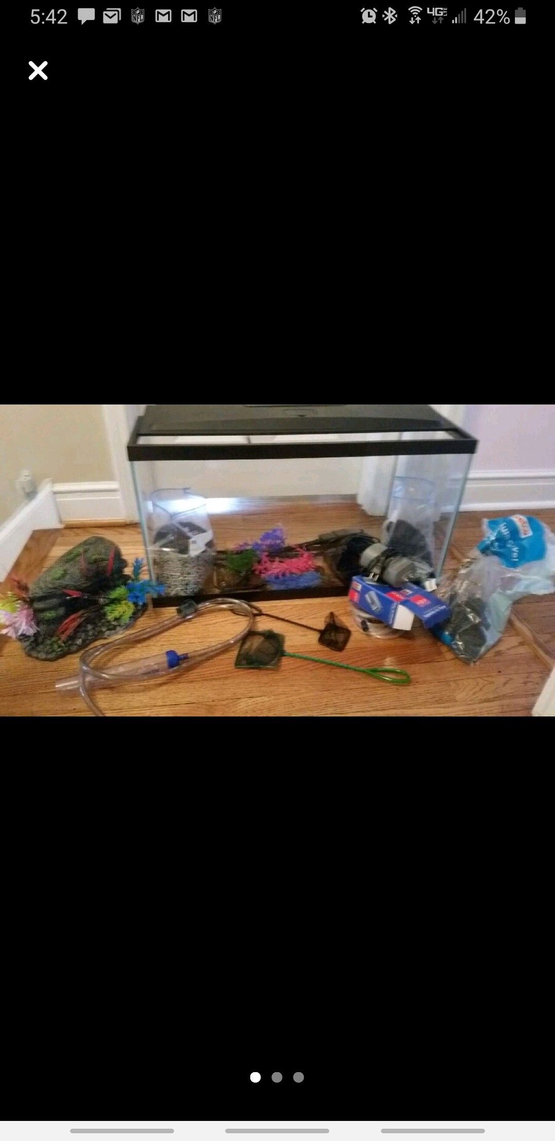 Fish tank and all accessories to run