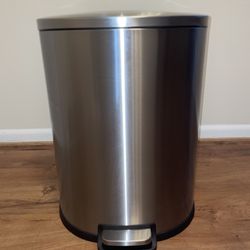 Stainless Steel Kitchen Step Trash Can 50L/13 Gallons