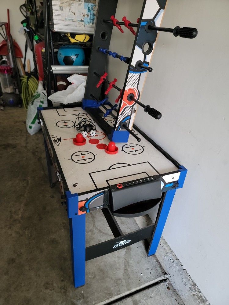 Foosball + Air Hockey Table 2 In 1