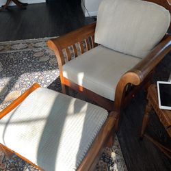 Chair And Foot Stool