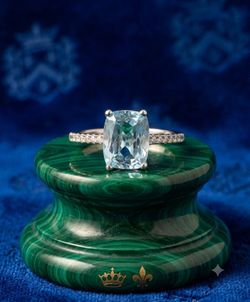 Blue Topaz Ring Sterling Silver