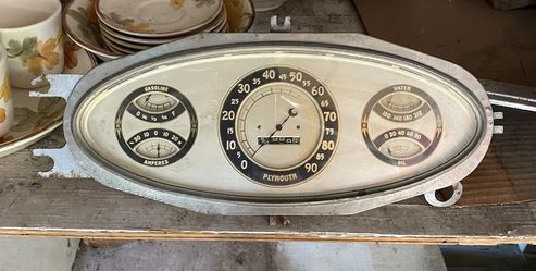 33 Plymouth Coupe Instrument Cluster