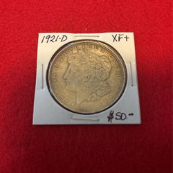 1921-D XF Morgan Silver Dollar