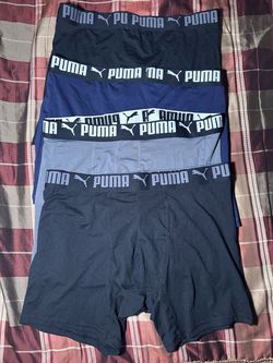 4 Pack PUMA Men's Sport Luxe Performance Boxer Briefs L LARGE Wicking MICROFIBER