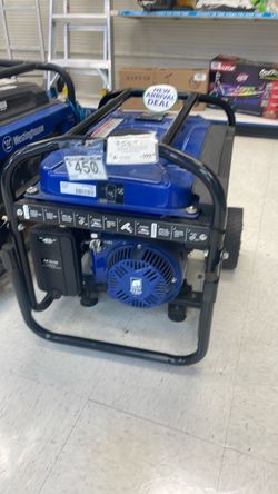 Portable Gas-Powered Generator Blue and Black