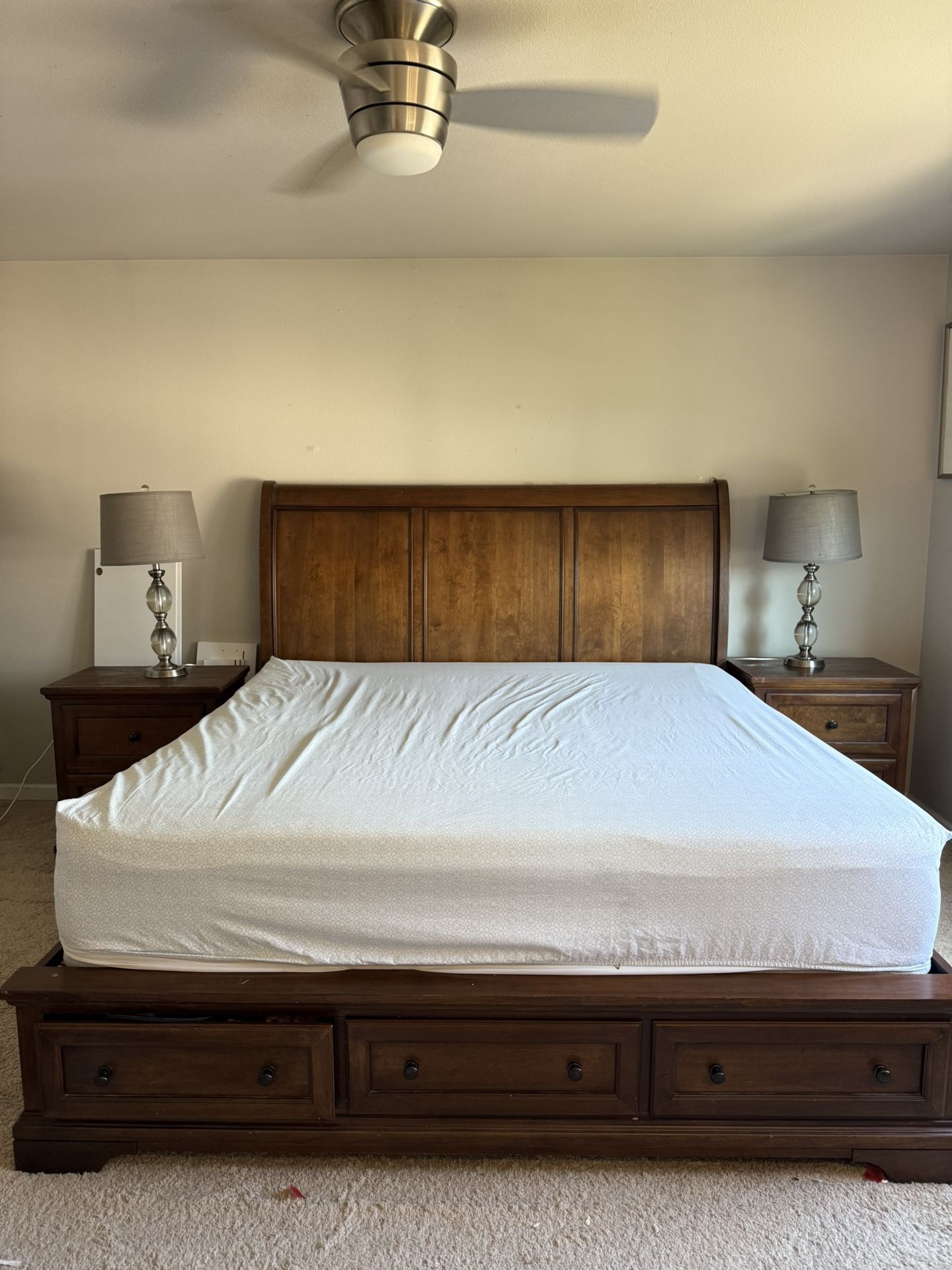 3 drawers storage king size costco bed