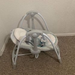 Ingenuity Compact LightWeight Portable Baby Swing With Music , Nature Sounds, Battery 0-9 Months , Has Battery , It's Clean, Smoke And Pet Free Home 