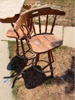 Free wood bar stools