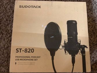 Sudotack ST-820 Professional Desktop USB Podcasting Microphone W/Stand