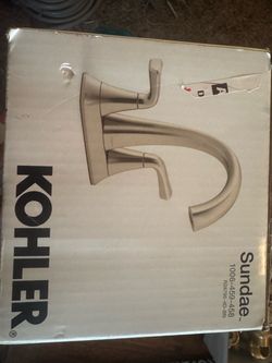 Kohler Sundae 4" Centerset Bathroom Faucet in Brushed Nickel