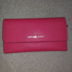 Red Michael Kors Trifold
