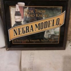 Vintage Negra Modelo Beer Mirror – Framed Bar Sign