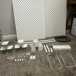 IKEA Skadis pegboard and accessories
