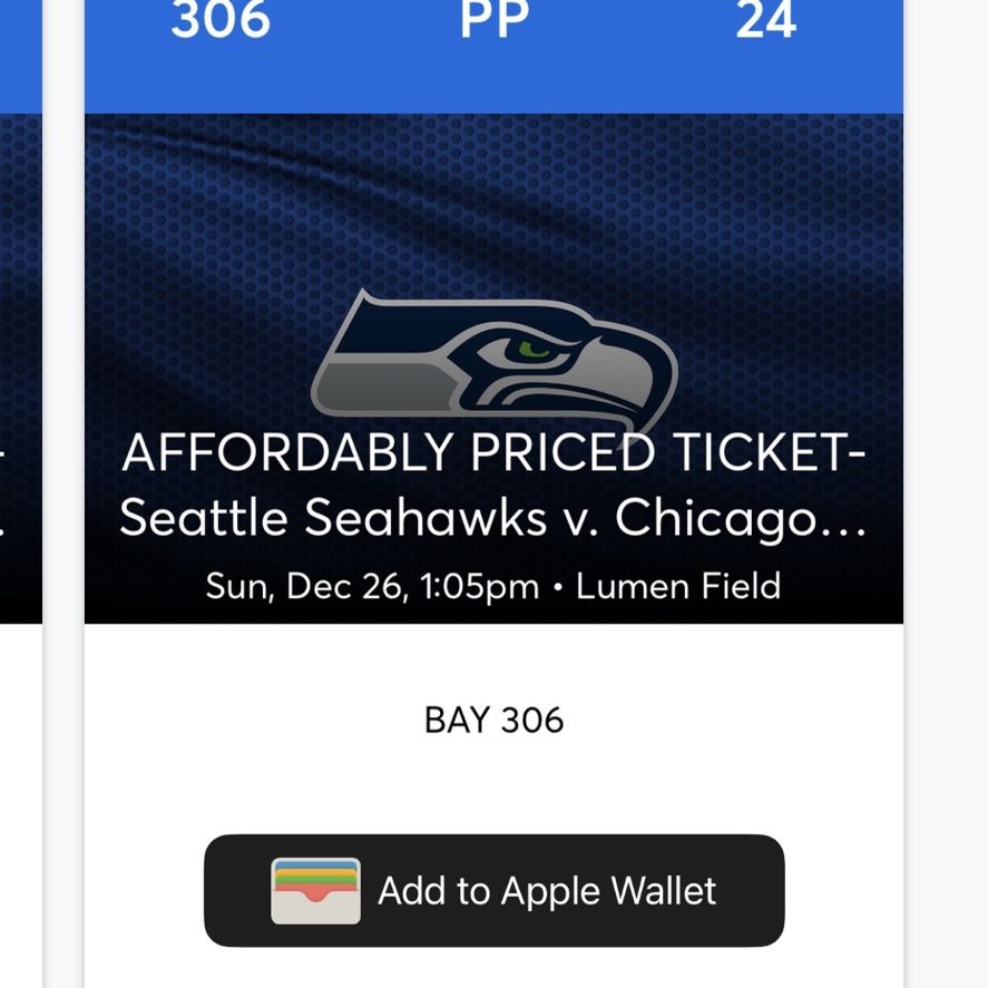 Seahawks V. Bears Tickets for Sale in Lynnwood, WA - OfferUp