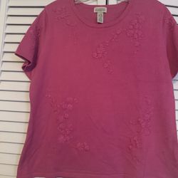 NWT Classic Element Size L Purple Blouse