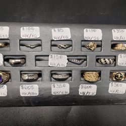 Gold/Diamond Rings 