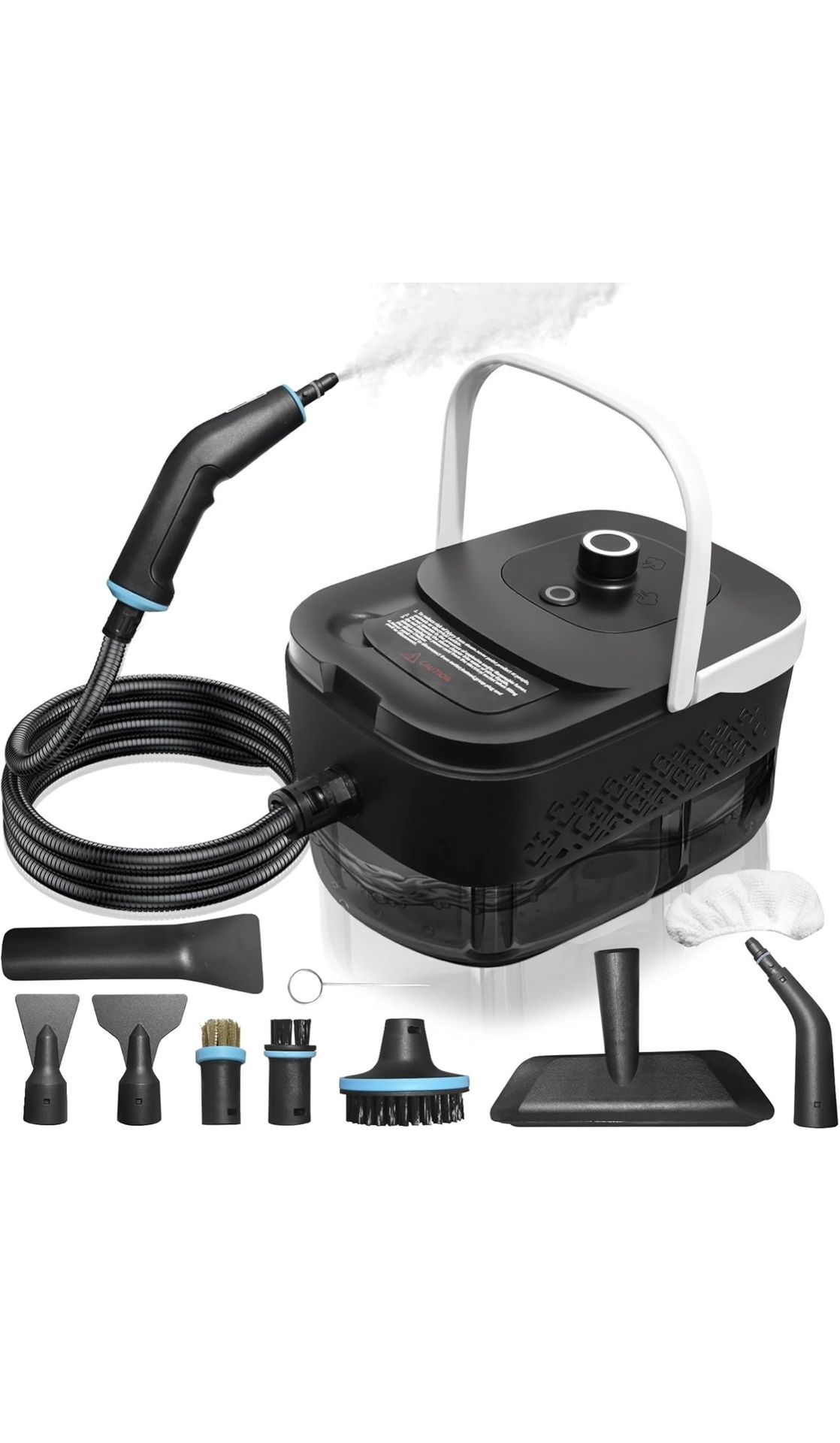 Steam Cleaner, Steamer for Cleaning, 2500W Pressurized Steam Cleaner with 12 Attachments, Portable Steamer Cleaner for Home Car Kitchen Bathroom Furni