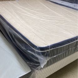 👑NEW QUEEN SIZE PILLOW TOP MATTRESS  W.BOXSPRINGS INCLUDED 👑