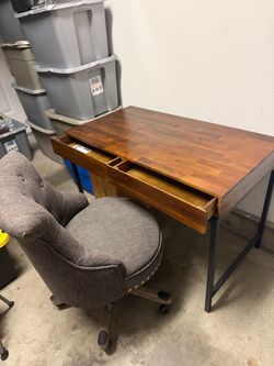Desk and chair