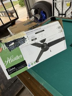 Hunter Ceiling Fan 52 Inch Bronze Brand New No Remote