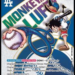 One Piece X Dodgers Card