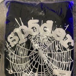 Size Large Sp5der Hoodie Black And White 