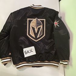 NEW NHL Las Vegas Golden Knights Starter Jacket Big Logo On Back 2XL VGK NWT