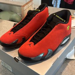 Jordan 14 Challenge Red Ferrari Size 13