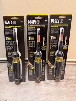 Klein Tools Ratcheting Impact-Rated Screwdriver Set (3)