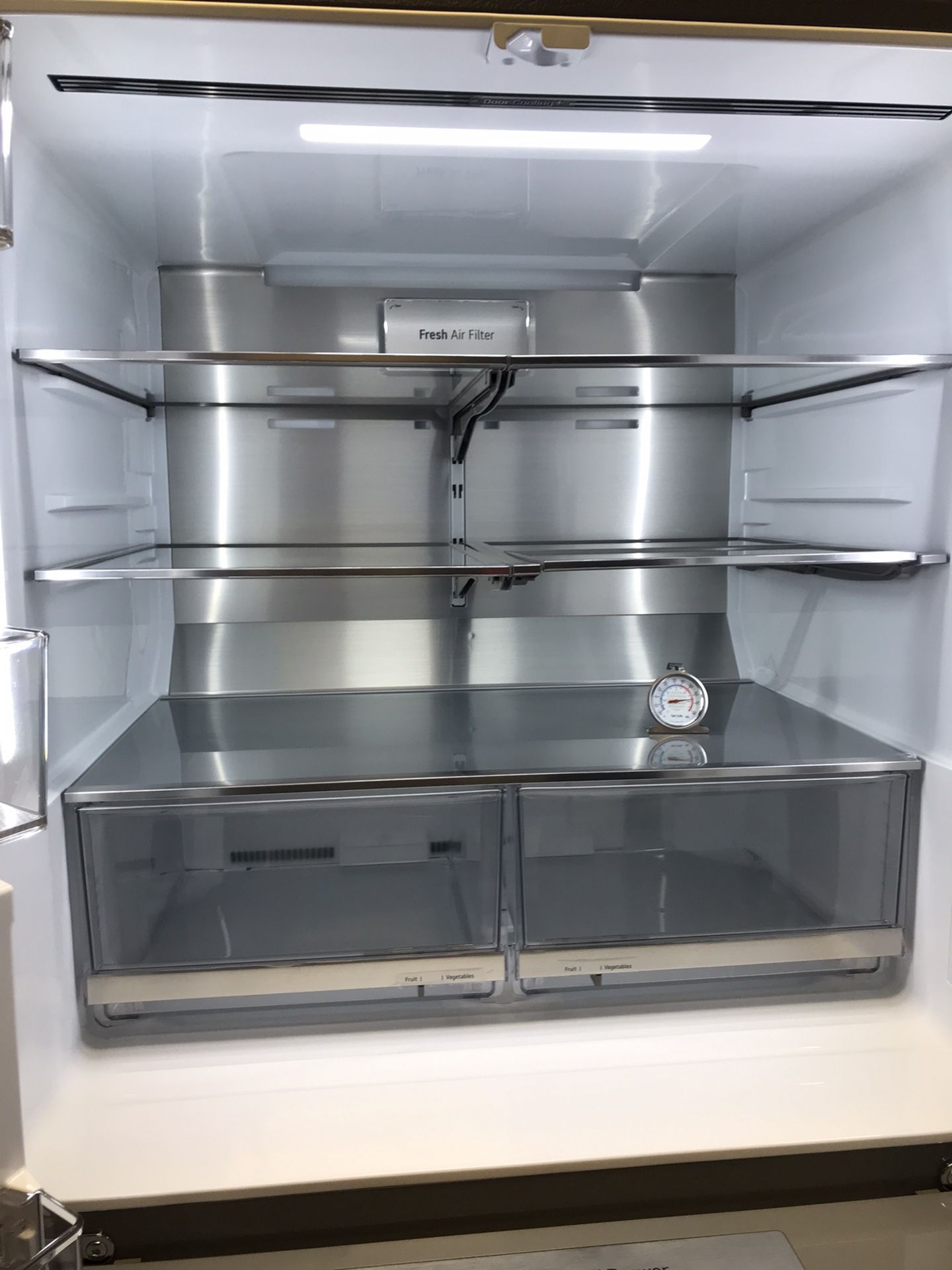 LG FRENCH DOOR STAINLESS STEEL REFRIGERATOR DOOR IN DOOR BRAND NEW OPEN BOX
