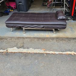 Brown faux Leather Serta Chaise Lounge Chair