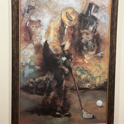 Golfer Print / Painting