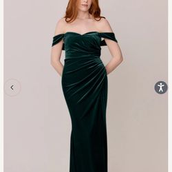 Bridesmaid dress (classic emerald)