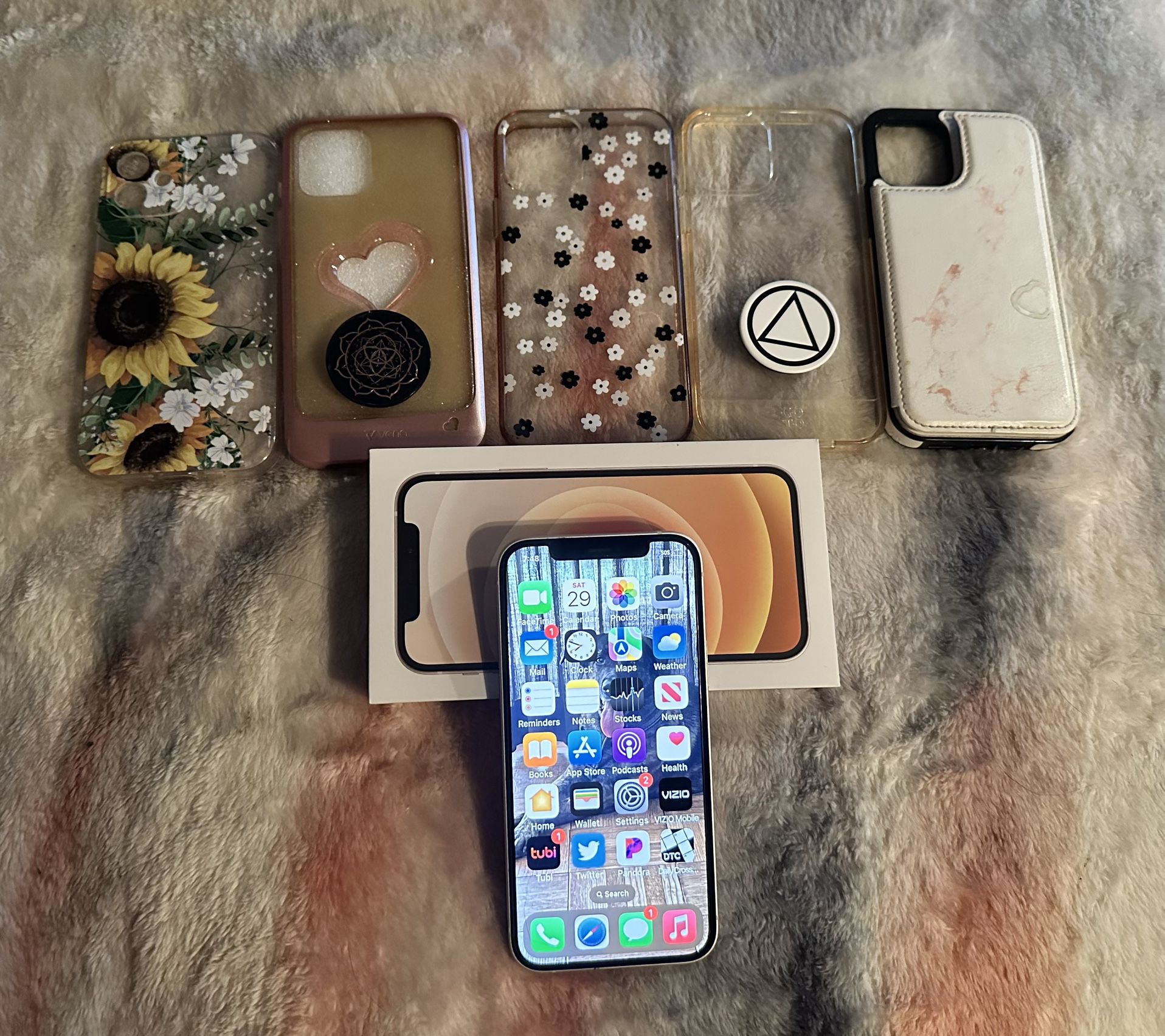 iPhone 12,  With 5 Cases 