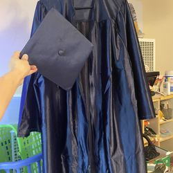 Free Blue Graduations Gown