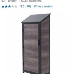 Desmond tool shed 30 in. x 18 in. x 72 in.  $150 each