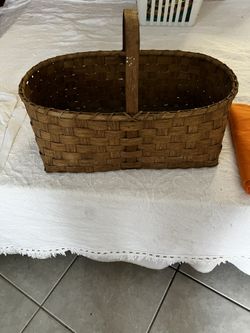 Handmade picnic basket