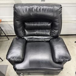 Black Leather Recliner Chair