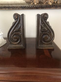 Antique book ends
