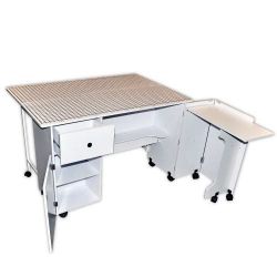 Quilter’s Sewing/Craft Table – Fold-Out, Storage, Like New
